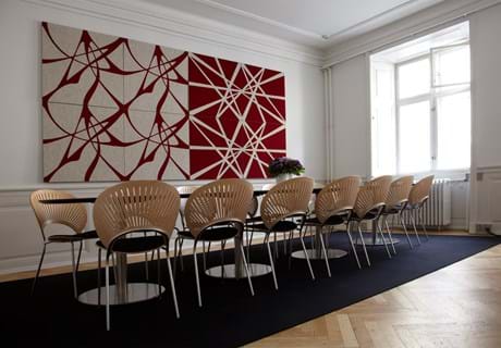 akustik moduler Twister i filt ophæng på væg